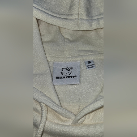 Hello Kitty Cream Hoodie with Pink Accents - Picture 3 of 6
